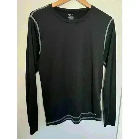 Reebok Other - Reebok Men's Performance Long Sleeve Crew Shirt Black Size M Lightweight
